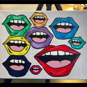 Oil painted mouths